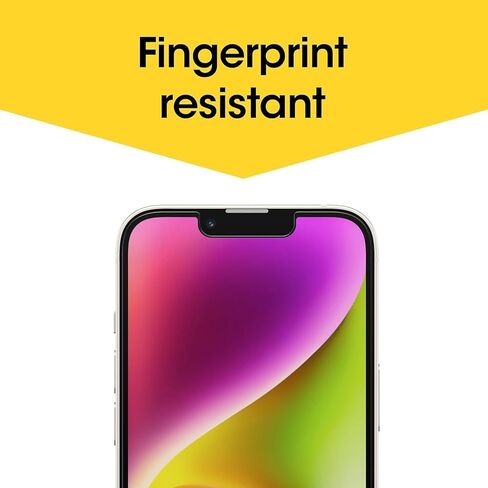 OtterBox - واقي شاشة زجاجي Amplify لهاتف iPhone 13 و13 Pro و14 وiPhone 16e، حماية من الزجاج المقوى ضد السقوط والخدوش، مقاوم لبصمات الأصابع in Kuwait