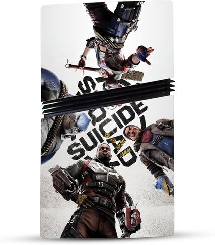 تصميمات حافظة الرأس مرخصة رسميًا من Suicide Squad: ملصق Kill The Justice League ملصق فني رئيسي من الفينيل للألعاب متوافق مع وحدة تحكم الإصدار الرقمي PlayStation 5 PS5 Pro ووحدة التحكم DualSense in Kuwait
