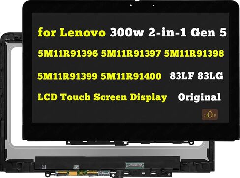 Original Replacement for Lenovo 300w Yoga Gen 4 82VM 82VN Series 5M11H61340 5M11H61338 5M11H61342 5M11H61344 82VM000AGM、82VN0006AU、82VNS01K00 LCD Touch Screen Display Digitizer Assembly 11.6" HD in Kuwait