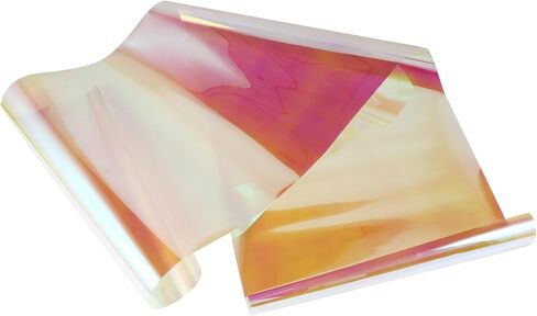 NOLITOY Colorful Sunset Atmosphere Lighting Gel Sheet 30x100cm for Photography Studio Lighting Filter Iridescent Red Film, Plastic Sheet for Camera and Craft Use in Kuwait