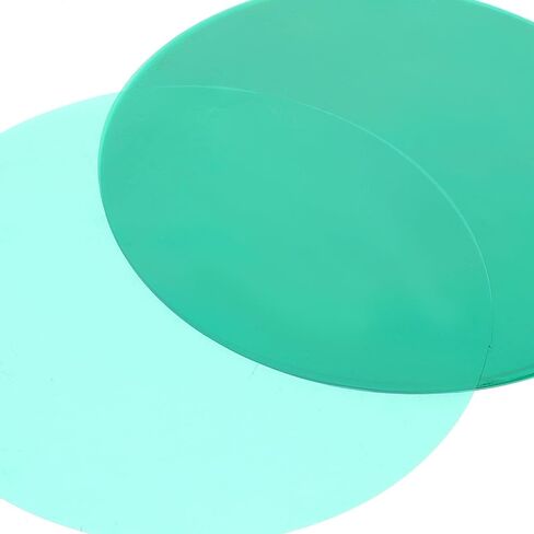 KALLORY 15pcs Warm Tone Light Gel Filters for LED Photography and Stage Lighting, Self-Adhesive Color Correction Sheets, Forest Green 10cm for Home Decor and Spotlight Color Changing in Kuwait