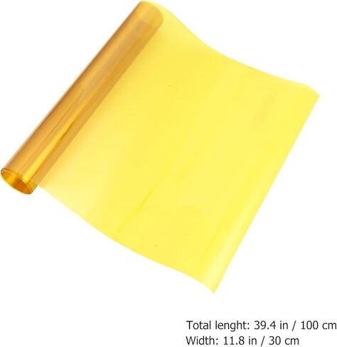Correction Gel Light Film for Photography and Video Lighting, 30cm X 100cm Yellow Color Filter Sheet for Studio Strobe and LED Panel, Color Correction Diffuser Film for Video in Kuwait