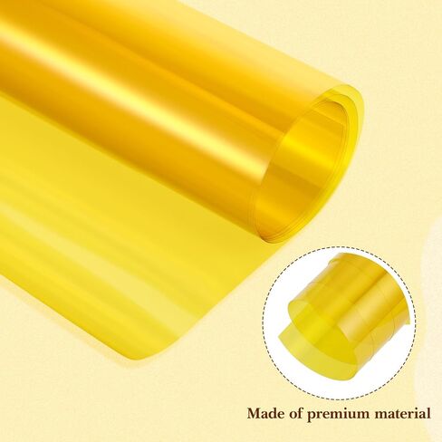 Correction Gel Light Film for Photography and Video Lighting, 30cm X 100cm Yellow Color Filter Sheet for Studio Strobe and LED Panel, Color Correction Diffuser Film for Video in Kuwait