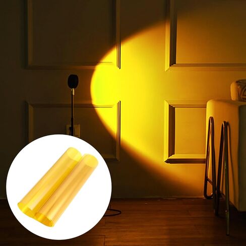 Correction Gel Light Film for Photography and Video Lighting, 30cm X 100cm Yellow Color Filter Sheet for Studio Strobe and LED Panel, Color Correction Diffuser Film for Video in Kuwait