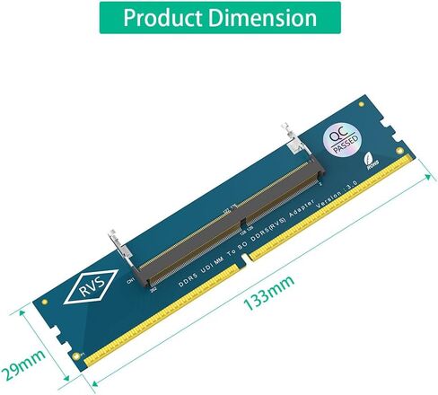 Sintech DDR5 Adapter, DDR5 SO-DIMM to U-DIMM Converter for Desktop Memory Tester in Saudi Arabia