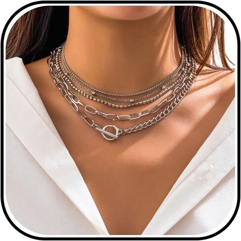 HUASAI Gold Layered Boho Necklace for Women Dainty Turquoise Beaded Necklace Long Coin Pendant Necklace Bohemian Layered Choker Necklaces Jewelry Gifts for Girls Necklaces for Women Trendy in Saudi Arabia