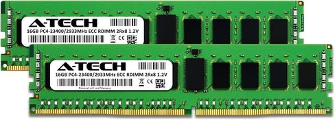مجموعة A-Tech 32 جيجابايت (2 × 16 جيجابايت) ذاكرة الوصول العشوائي لفوجيتسو PRIMERGY CX2560 M5، CX2570 M5، RX2530 M5 D3383-A، RX2540 M5 D3384-B، RX4770 M5 D3753 | ترقية ذاكرة الخادم المسجل DDR4 2933 ميجا هرتز PC4-23400 ECC RDIMM 2Rx8 in Kuwait