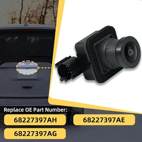 Rear Backup Camera Compatible with 2017-2023 Chrysler Pacifica, 2020 2021 2022 Chrysler Voyager, 170° Wide-Angle Rear View Camera Replaces 68227397AH 68227397AE 68227397AG in Kuwait