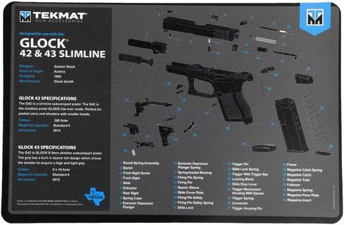غلوك 42/43 TEKMAT بساط تنظيف المسدس باللون الأزرق in Kuwait