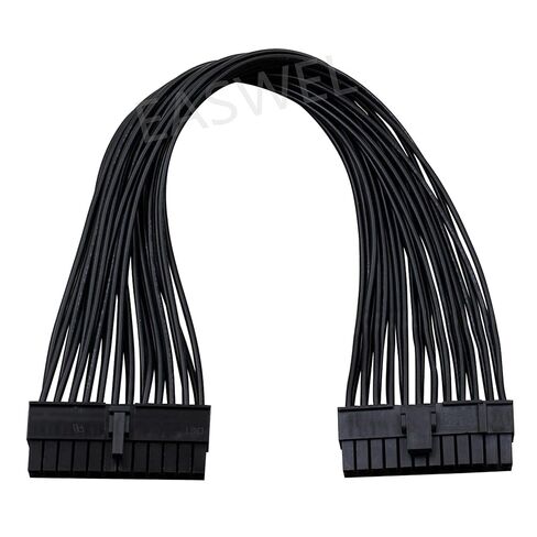 كابل إمداد الطاقة Easwel ATX 24Pin إلى 20+4Pin، مقاس 18، ذكر إلى ذكر، 44 دبوسًا، للاستخدام الداخلي، متوافق مع الكمبيوتر الشخصي والخادم، يوصل PSU باللوحة الأم in Kuwait