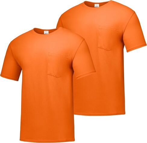 تي شيرت Hanes Men's Workwear بأكمام قصيرة (عبوتان) in Kuwait