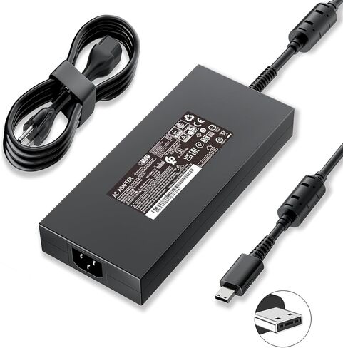 230W 240W USB Tip AC Adapter Fit for MSI Gaming Laptop Charger; GE76 GE66 Raider GP76 GP66 Leopard Creator Pro Z16 Z16P Z17 HX Studio S93-0409380-D04 ADP-230GB D A17-230P1B 957-1541XP-108 Power Supply in Kuwait