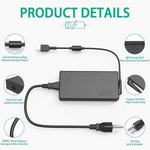 245W Slim Tip Charger Compatible with Lenovo Legion 7 16iax10 Legion 5i Gaming Laptop ADL245SCC3A Legion 5 in Kuwait