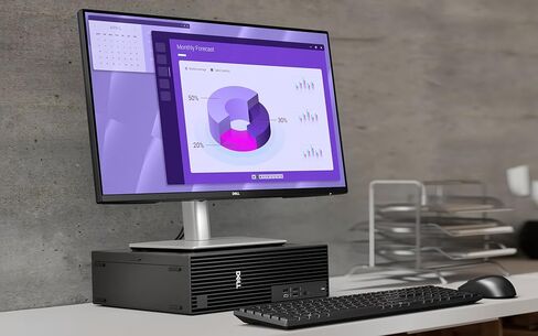 Dell Pro Slim QCS1250 SFF Desktop Computer - Intel Core Ultra 5 235 Processor up to 5.0GHz, 16GB RAM, 256GB NVMe SSD, Intel Graphics, Keyboard & Mouse, Windows 11 Pro – Small Form Factor Business PC in Kuwait