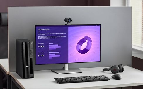 Dell Pro Slim QCS1250 SFF Desktop Computer - Intel Core Ultra 5 235 Processor up to 5.0GHz, 16GB RAM, 256GB NVMe SSD, Intel Graphics, Keyboard & Mouse, Windows 11 Pro – Small Form Factor Business PC in Kuwait