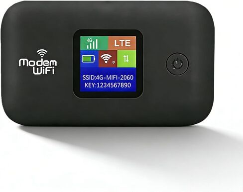 Pomya 4G Mobile Hotspot, Portable Wireless Router with SIM Card Slot for 10 Connected Devices, High Speed 4G LTE up to 300Mbps, Stable Network Coverage, Secure WPA WPA2 Encryption in Kuwait