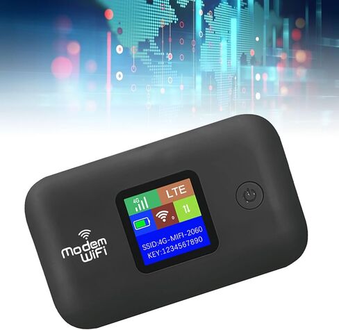 Pomya 4G Mobile Hotspot, Portable Wireless Router with SIM Card Slot for 10 Connected Devices, High Speed 4G LTE up to 300Mbps, Stable Network Coverage, Secure WPA WPA2 Encryption in Kuwait