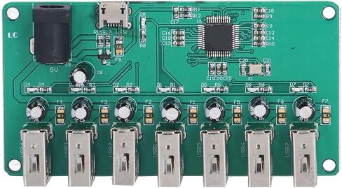 وحدة محور USB2.0، لوحة توسيع مجانية من 1 إلى 7 منافذ مع التعرف الذكي ومؤشرات LED، من أجل in Kuwait