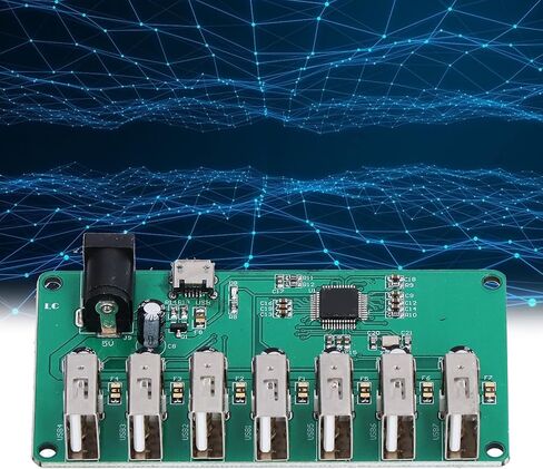 وحدة محور USB2.0، لوحة توسيع مجانية من 1 إلى 7 منافذ مع التعرف الذكي ومؤشرات LED، من أجل in Kuwait