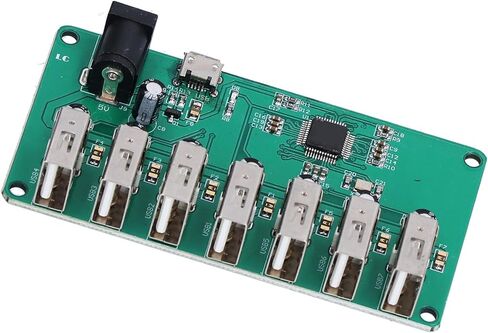 وحدة محور USB2.0، لوحة توسيع مجانية من 1 إلى 7 منافذ مع التعرف الذكي ومؤشرات LED، من أجل in Kuwait