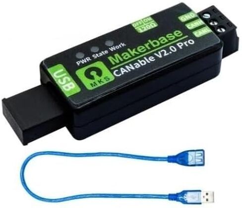 محلل محول CANable 2.0 USB إلى CAN CANFD slcan مقبس ضوء الشموع كليبر (CANable V2.0 Pro S) in Kuwait
