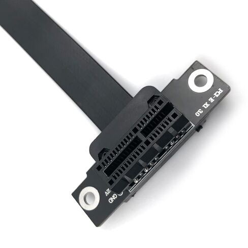 FainWan PCI-e PCI Express 36PIN 1X Extension Cable (Dual Vertical 90 Degrees Direction) in Kuwait