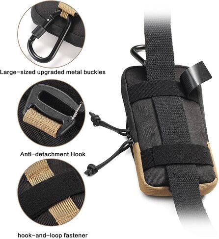 EDC Tactical Shoulder Bag & Molle Strap Pouch - Compact Organizer for Outdoor Gear, Tools Bag in Saudi Arabia