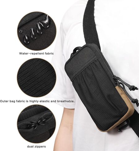 EDC Tactical Shoulder Bag & Molle Strap Pouch - Compact Organizer for Outdoor Gear, Tools Bag in Saudi Arabia