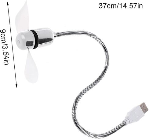 مروحة تبريد هواء مرنة بمنفذ USB لأجهزة الكمبيوتر المحمول والكمبيوتر المكتبي ومروحة باور بانك خارجية قابلة لإعادة الشحن للمنزل in Kuwait