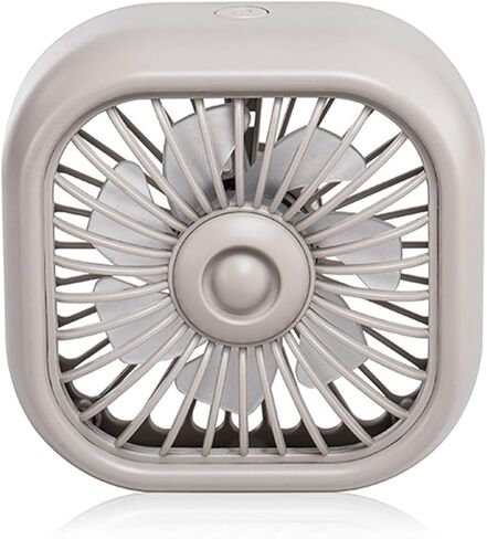 Car Fan USB Powered, Three-speed Cooling Fan for Car Vent, Mini Noiseless Design with Fixed Clip, Universal for Most Vehicles, Trucks, SUVs (White) in Kuwait