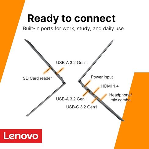 Lenovo IdeaPad Slim 3i 15.6" FHD Laptop • Microsoft Office 365 • Intel 4 Cores • DDR5 • 128GB SSD • Military-Grade • Windows 11 • Quick Setup, Lightweight • Essential Laptop • w/o Mouse in Kuwait