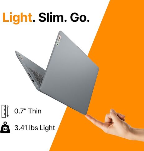 Lenovo IdeaPad Slim 3i 15.6" FHD Laptop • Microsoft Office 365 • Intel 4 Cores • DDR5 • 128GB SSD • Military-Grade • Windows 11 • Quick Setup, Lightweight • Essential Laptop • w/o Mouse in Kuwait