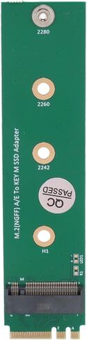 SUNGOOYUE M.2 NGFF A E to Key M SSD Adapter, Convert NVME Key SSD to A E with 4 Mounting Holes, for 2230 2242 2260 2280 M2 in Kuwait