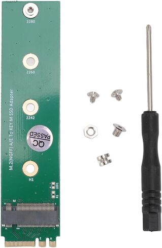 SUNGOOYUE M.2 NGFF A E to Key M SSD Adapter, Convert NVME Key SSD to A E with 4 Mounting Holes, for 2230 2242 2260 2280 M2 in Kuwait