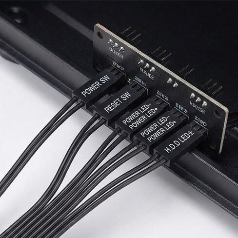 اللوحة الأم توسيع كابل الطاقة LED إعادة تعيين طاقة الكمبيوتر F-لوحة أنثى إلى 2Pin ذكر موصل للكمبيوتر إعادة تعيين القرص الصلب in Kuwait