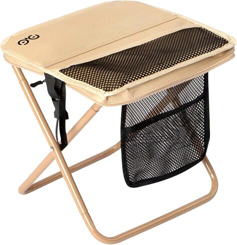 Camping Stool Upgraded FoldableStool, Aluminum Alloy Bracket, 6 Ways to Carry Portable outdoorfolding Chair with Pocket for Queuing, Fishing,Hiking Tours, BBQ, Parties, Outdoor Camping Accessories in Kuwait