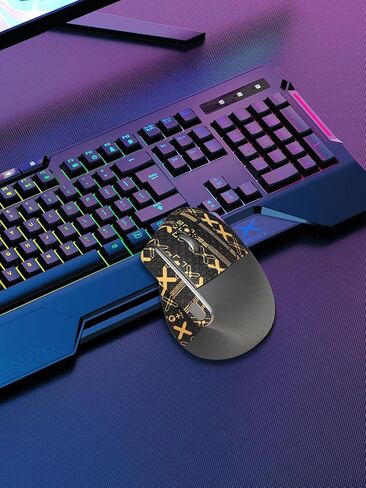 شريط قبضة مضاد للانزلاق للماوس اللاسلكي العمودي Logitech MX، مجموعة ملصقات جلد الفأر رقيقة للغاية وممتصة للعرق، قبضة قابلة للغسل وإعادة الاستخدام وغير قابلة للانزلاق للتحكم في ألعاب الرياضات الإلكترونية، طباعة ذهبية سوداء in Kuwait