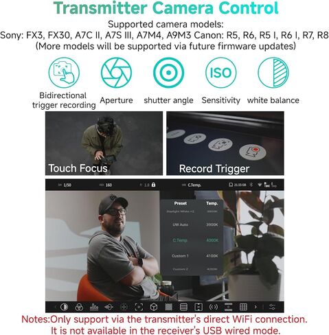 جهاز إرسال واستقبال الفيديو اللاسلكي Accsoon CineView Master 4K Lite SDI HDMI، نطاق 1200 قدم، زمن استجابة 35 مللي ثانية، 4K60/1080p60 1 مراقبة تطبيق iOS+4 سلكي، بث مباشر، إقران CineView M7 Pro in Kuwait