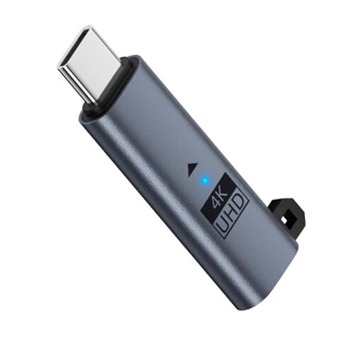 CY Virtual Display Adapter USB-C Type-C DP-Alt Mode DDC EDID Dummy Plug Headless Ghost Display Emulator Black Color 4K@17Hz in Kuwait