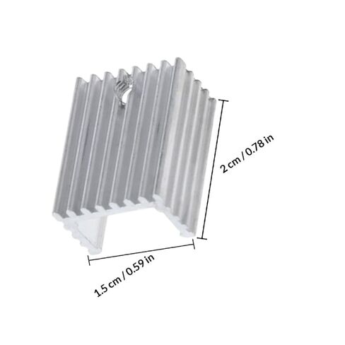 ULTECHNOVO 10pcs Aluminum Transistor Heat Sink Cooler Fin Voltage Regulator Heat Dissipating Metal Heatsinks for Electronic Circuit Cooling in Computers and Electronics in Kuwait
