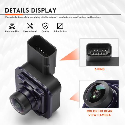 Rear View Backup Camera Compatible with F250 F350 F450 F550 Super Duty 2017-2022 6.2L 6.7L 7.3L Replace JC3T-19G490-AD JC3T19G490AD in Kuwait