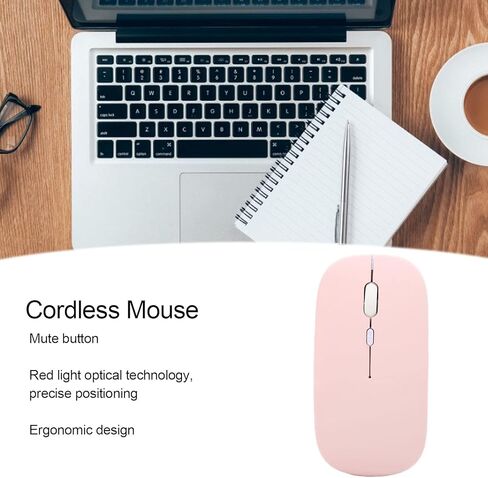 Wireless Mouse, 3 Speed DPI Adjustable Ergonomic Cordless Optical Mouse with Silent for Laptop Computer Tablet PC (Frosted Single Mold) in Kuwait
