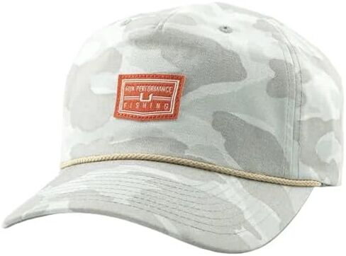 HUK Men's Printed Performance Hat, Fishing Running Golf Cap, Unstructured 6 Panel Snapback in Kuwait