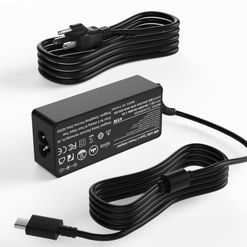 شاحن 65 وات USB C متوافق مع Acer Chromebook CB315-1H CB315-1HT N17Q9 N17Q8 N17Q5 CB315-2H CB315-2HT CB315-3H CB315-3HT CB315-4H N17Q10 N18Q1 N18Q2 N18Q3 محول إمداد الطاقة للكمبيوتر المحمول in Kuwait