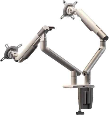 Monitor Mount 17-32 Inch Dual Monitor Mount Arm Height Adjustable Dual Monitor Stand with Mechanical Spring and 2 USB Ports Dual Monitor Desk Mount for VESA 75/100 mm Monitor Ti in Kuwait