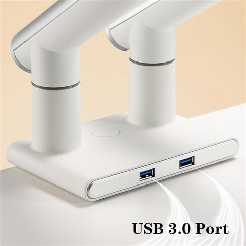 Monitor Mount 17-32 Inch Dual Monitor Mount Arm Height Adjustable Dual Monitor Stand with Mechanical Spring and 2 USB Ports Dual Monitor Desk Mount for VESA 75/100 mm Monitor Ti in Kuwait