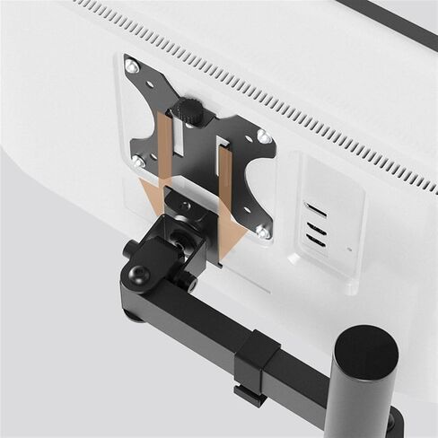 Monitor Arm Single Monitor Mount for 13" to 32" up to 17.6 lb, Full Motion Adjustable Screen Mount Arm with C-Clamp and Grommet Base, Max VESA 100x100mm in Kuwait