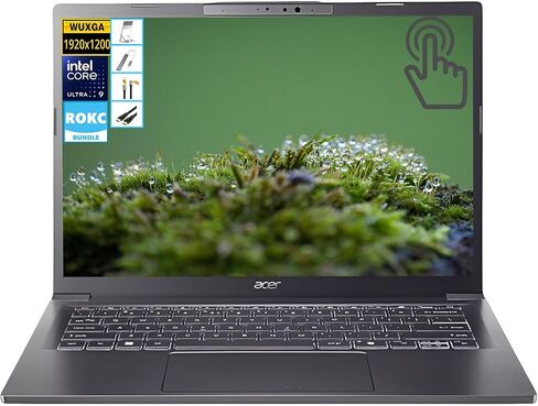 كمبيوتر محمول Acer Aspire 14 AI رفيع، شاشة لمس WUXGA مقاس 14 بوصة، Intel Core Ultra 9-288V (حتى 5.1 جيجا هرتز)، ذاكرة الوصول العشوائي DDR5 سعة 32 جيجابايت، 1 تيرابايت SSD، Win 11، Copilot AI مع NPU، Wi-Fi 6E/Backlit KB، للطلاب/الأعمال، حزمة RK in Kuwait