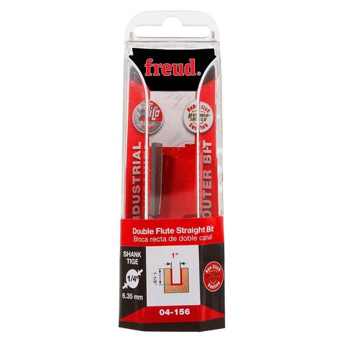 Freud 04-156: 1" (dia.) Double Flute Straight Bit with 1/4" shank, 2-9/16" overall length in Saudi Arabia