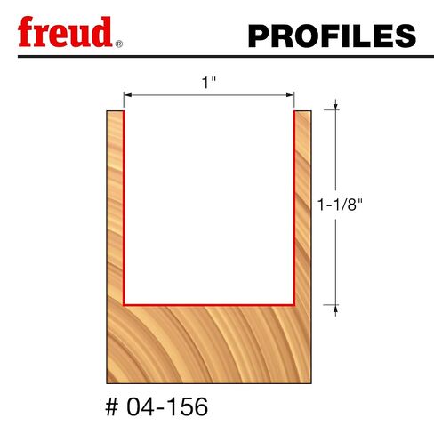 Freud 04-156: 1" (dia.) Double Flute Straight Bit with 1/4" shank, 2-9/16" overall length in Saudi Arabia